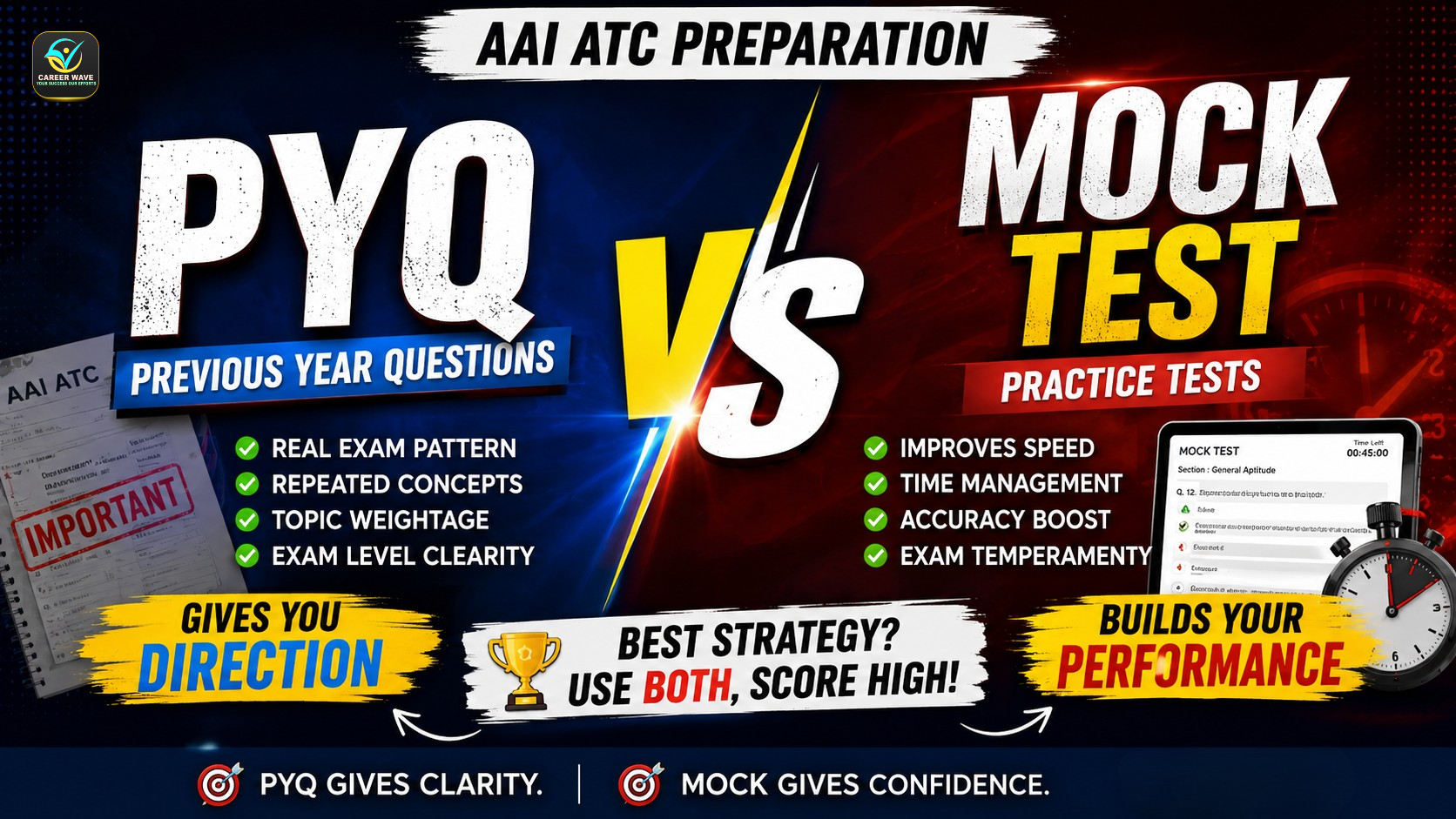 Career-Wave-guide-explaining-the-difference-between-PYQs-and-mock-tests